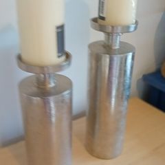Meadows and byrnes candle holders x2
