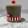 New Festive Ceramic Santa Christmas Cookie Jar Image 2