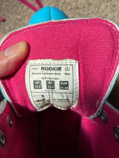 Kids Roller Skates (Adjustable: Size 31-34)