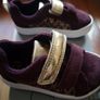 Clarks girls shoes gold&dark purple size 20 Image 2