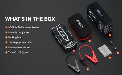 Acezuk Car Battery Jump Starter 5000A