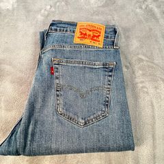 Levis 505 Mens Jeans W34 L30 Light Blue Denim Straight Leg Button Fly