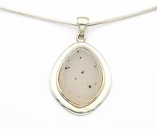 925 Vintage Sterling Silver Druzy Necklace