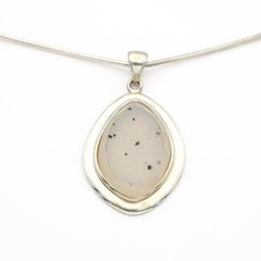925 Vintage Sterling Silver Druzy Necklace