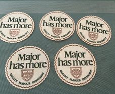 5 "Major" Beer Mats 1960s