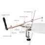 Knife Sharpener 360-degree Rotation Fixed Angle Manual Knife Sharpener With 4 Whetstones Desktop Clip-on Knife Sharpener Kit Image 2