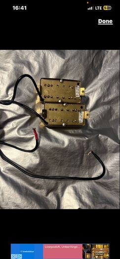 Roswell PAF humbucker pickups Alnnico 5 set bridge neck gold electric guitar parts accessories