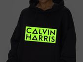 Calvin Harris hoodie glow in the dark logo hoodie Calvin Harris dj hoodie jumper