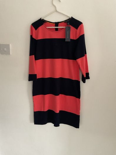 dress Bnwt Tommy Hilfiger dress 100% cotton size medium navy striped