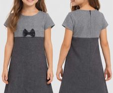 girl's graphite gray dress