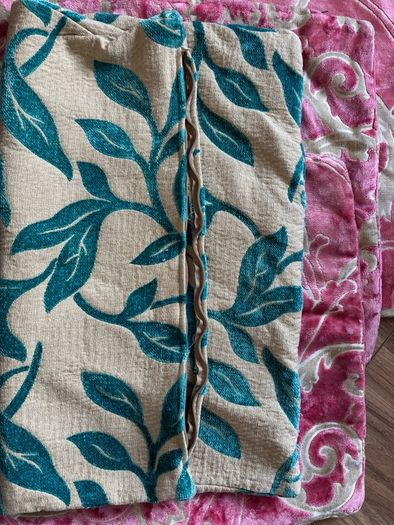 5 Handmade Cushion Covers Pink, Teal & Neutral
