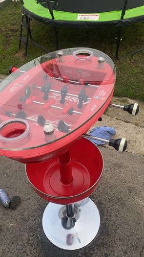 bistro table/Ultra-Rare Coca-Cola 2018 World Cup Foosball Bistro Table & Cooler