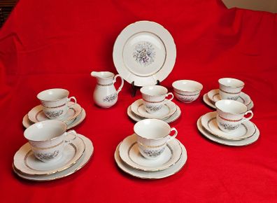 Thun Czechoslovakia Porcelain- Complete 21-Piece Coffee/Tea Set