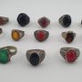 15 Boho Antique Rings Mixed Brass, Glass & Stone Designs Image 7