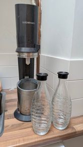 SodaStream Sparkling Water + 2 Glass Carafes