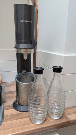 SodaStream Sparkling Water + 2 Glass Carafes
