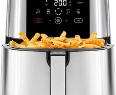 NEW SALE | TurboTouch Air Fryer, The Most Compact And Healthy Way To Cook Oil-Free, One-Touch Digital Controls And Shake Reminder