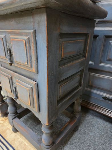 Blue Distressed Pair of Lockers
