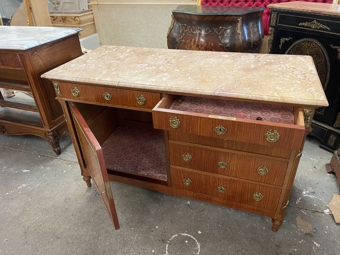 Old French marble topped washstand which could be used as as a sink unit.