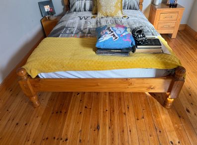 Double Bed Frame with Mattress