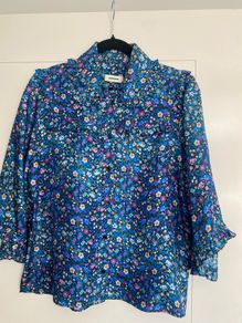 sandro silk blouse
