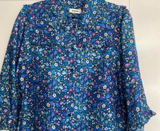 sandro silk blouse
