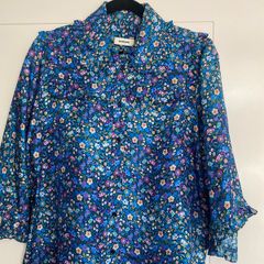 sandro silk blouse