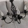 Black 5 bulb ceiling light Image 3