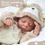 SALE | Lifelike Reborn-Baby Dolls Boy 17 Inch Handmade Realistic Reborn Babies Dolls Newborn Baby with Soft Vinyl Body Real Life Baby Dolls with Toy Accessories Close Eyes Image 6
