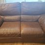 Brown Leather Sofa Set of 3x Image 2