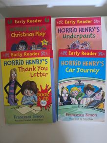 Horrid Henry Early Reader Book Set 4 Books