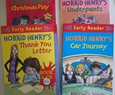 Horrid Henry Early Reader Book Set 4 Books