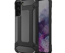 Black Shockproof Armour Case For Samsung Galaxy S22 Hybrid Back Cover