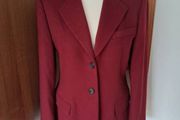 Marella Maroon Wool/Cashmere Blazer 12