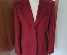 Marella Maroon Wool/Cashmere Blazer 12