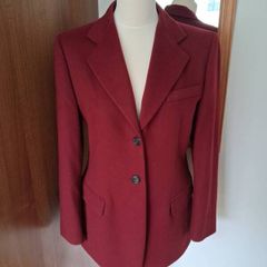 Marella Maroon Wool/Cashmere Blazer 12