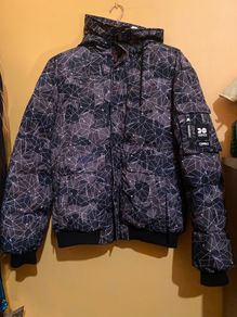 Crosshatch Milwaka Dark Camo Puff Jacket Size XL UK