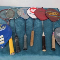 Badminton Rackets and covers