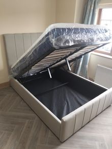 Brand New Pennal Ottoman Gaslift Storage Beds. Discounted Prices.