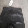 Zara black leather look trousers Image 6