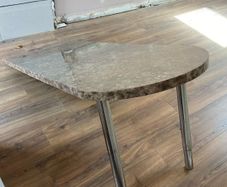 Laminate kitchen island.
