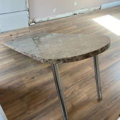 Laminate kitchen island.