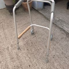 Lightweight Folding Walking Frame with Wheels Height Adjustable