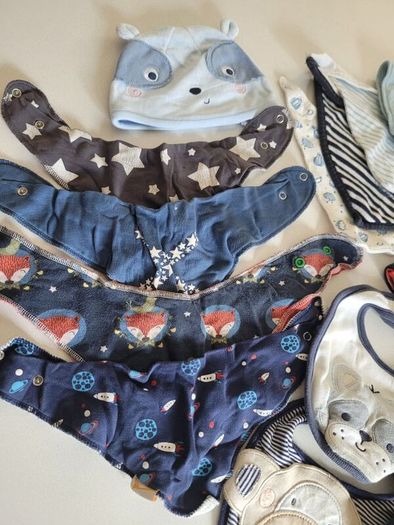 Large bundle baby hats and bibs