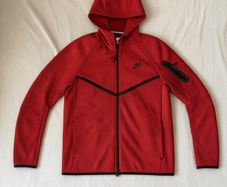 Nike tech hoodie red