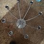 Brushed Stainless Steel candle holder Image 3
