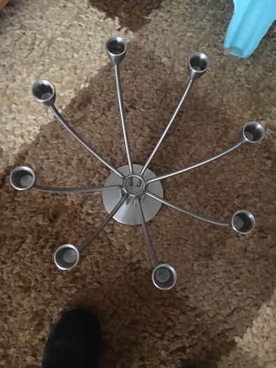 Brushed Stainless Steel candle holder