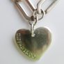 Vintage Tiffany & Co Extremely Long Heavy Chain Heart Tags Pendant In Sterling Silver 925 Length 38" Weight 67,30g Image 5