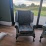 Queen Anne high back arm chairs Image 2