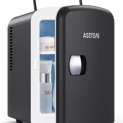 NEW SALE | Mini Fridge 4 Litre, 6 Can Portable AC+DC Power Cooler & Warmer, for Bedrooms, Cars, Offices; Skincare, Makeup, Cosmetics, Food